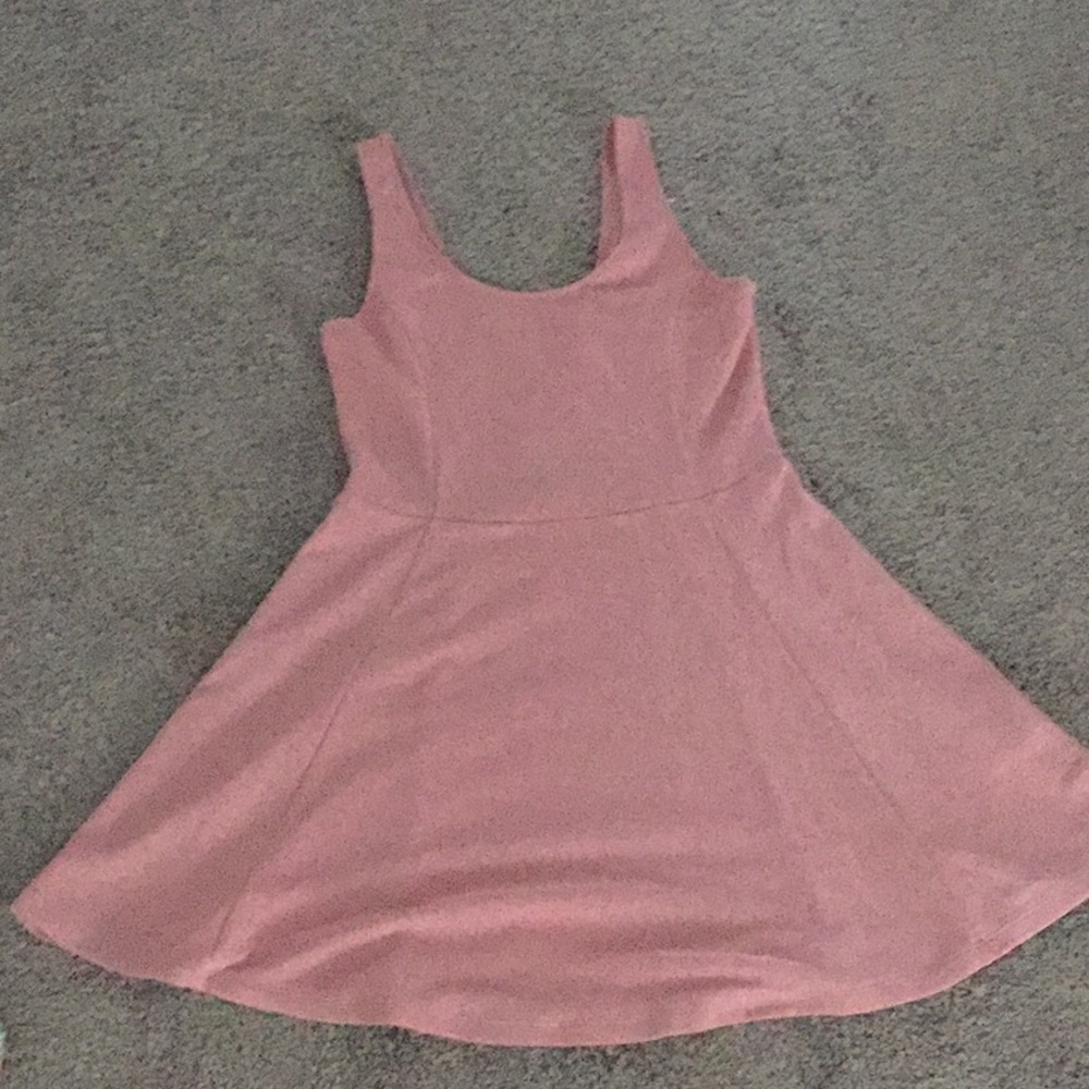 A blush colored dress